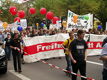 Demo "Freiheit statt Angst" Berlin 2011; Foto: rds2011